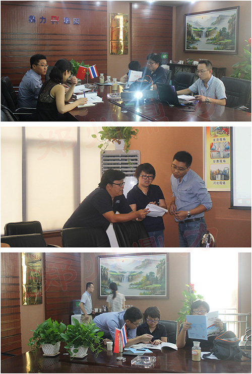 泰國考察團考察鄭州鼎力機酵母烘干設備