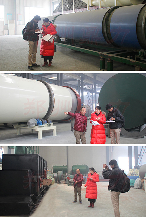 椰絲烘干設備發貨現場